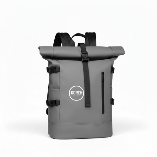 Αδιάβροχο backpack, τσάντα, σακίδιο πλάτης Korch Origin σε γκρι χρώμα με minimal design